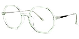 Tanner Geometric Light-Green Glasses1