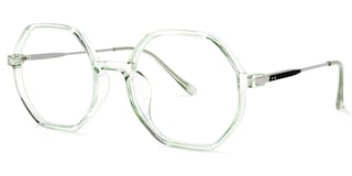 Tanner Geometric Light-Green Glasses1