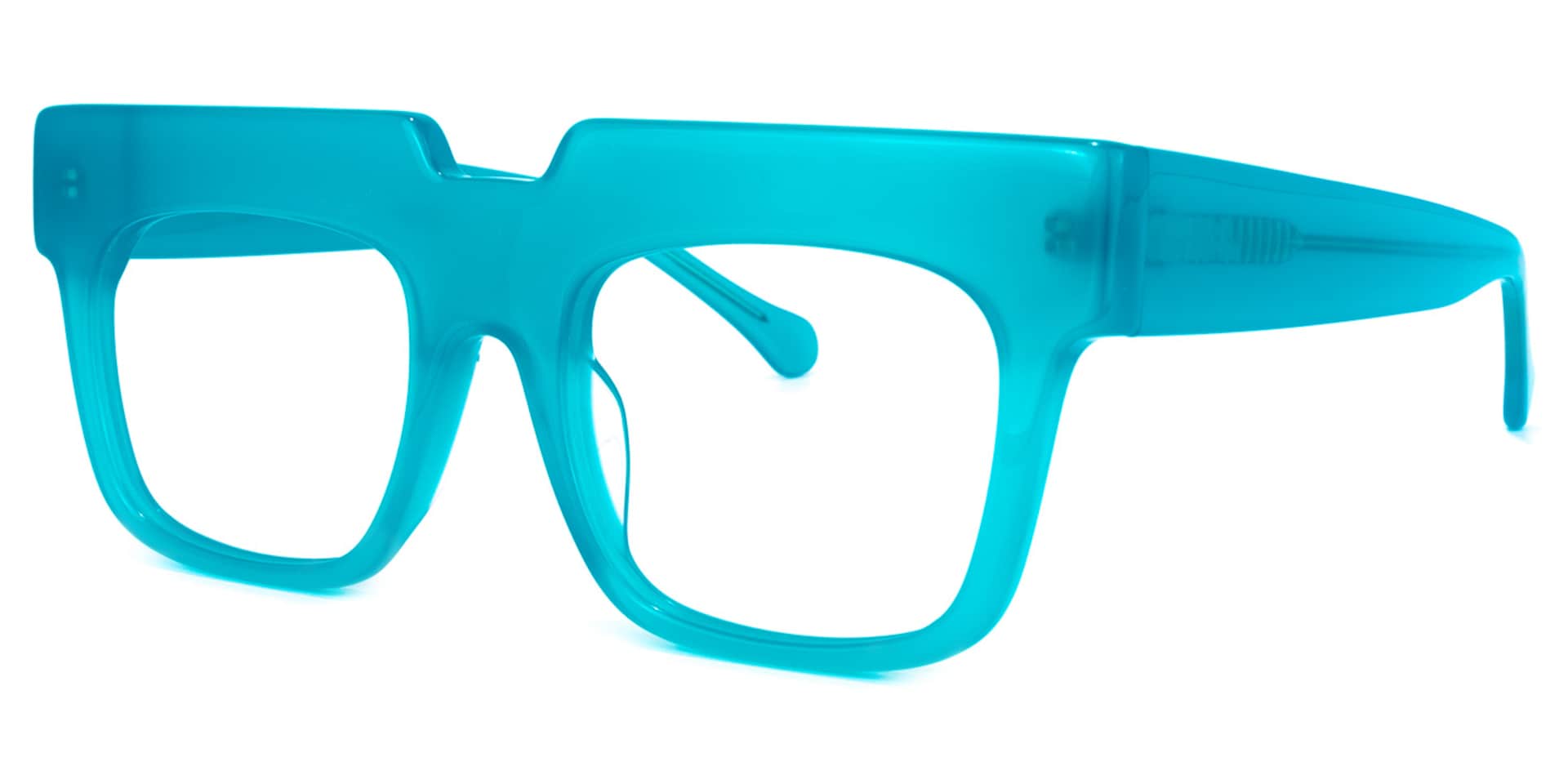 Travis Square Blue Glasses | Zeelool Glasses1