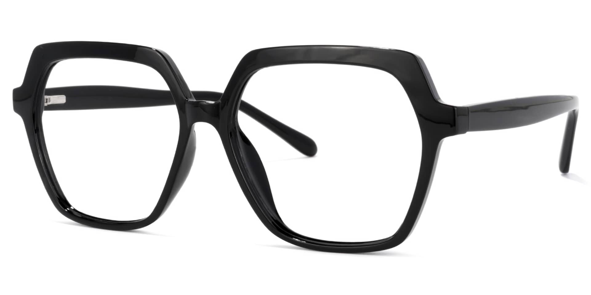 Norah Geometric Black Glasses | Zeelool Glasses1