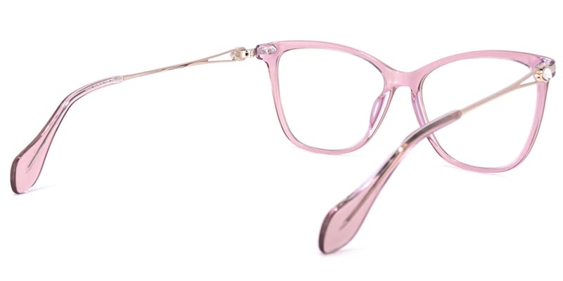 Westley Butterfly Pink Glasses | Zeelool Glasses4