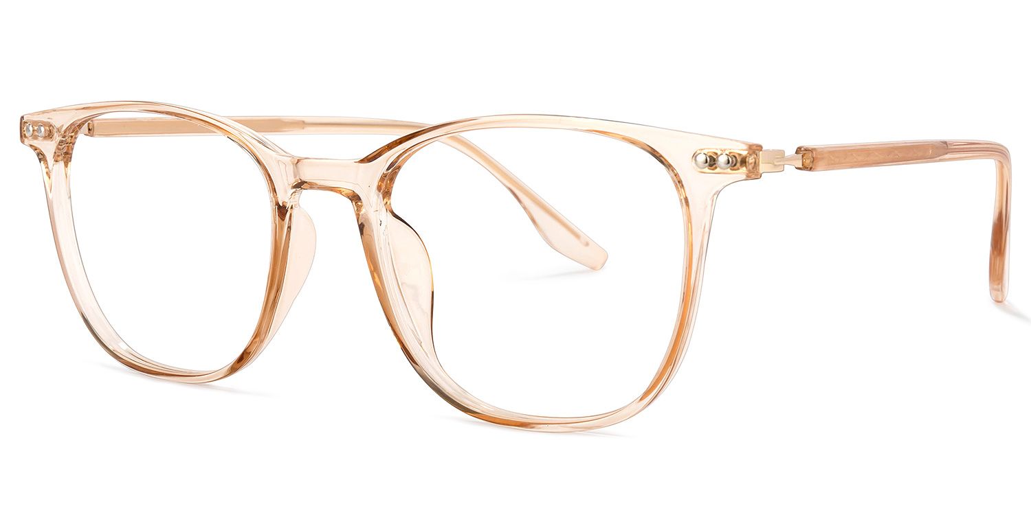 Wilfred Square Beige Glasses | Zeelool Glasses1