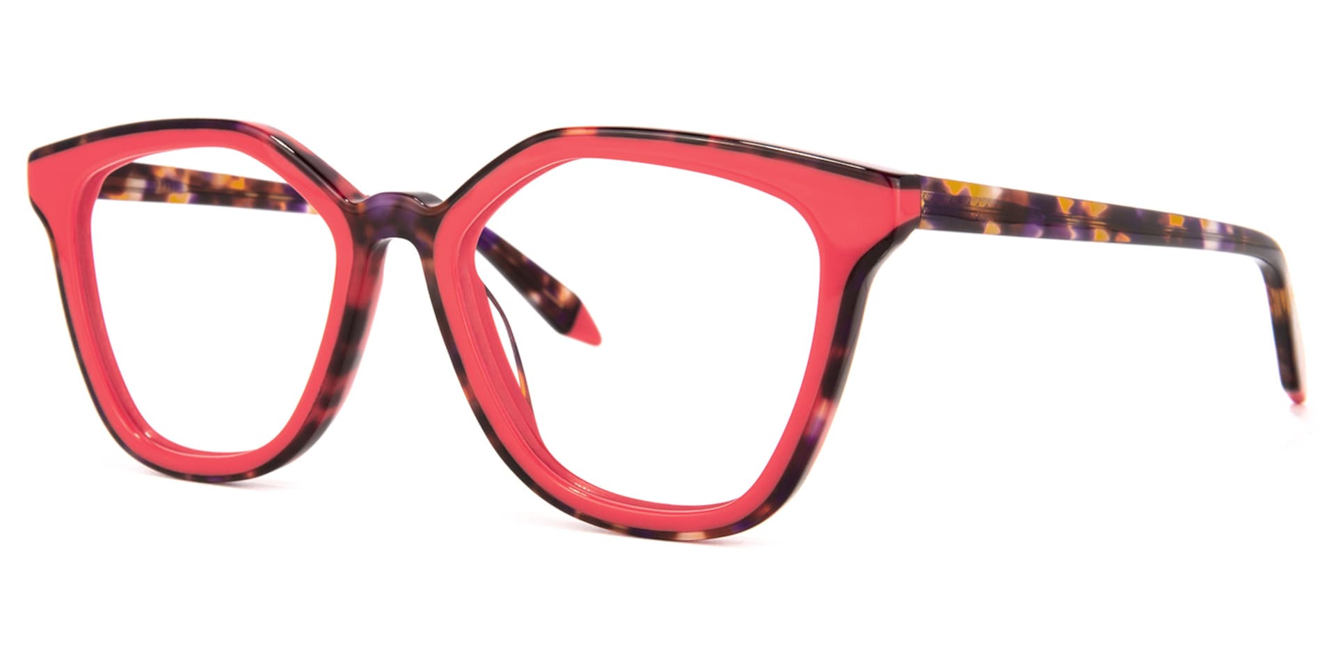 Yannick Square Red Glasses | Zeelool Glasses1