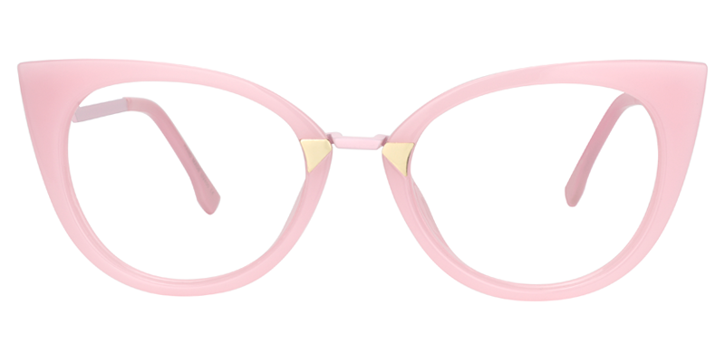 Cat Eye Pink Glasses | Zeelool Eyeglass Frame0