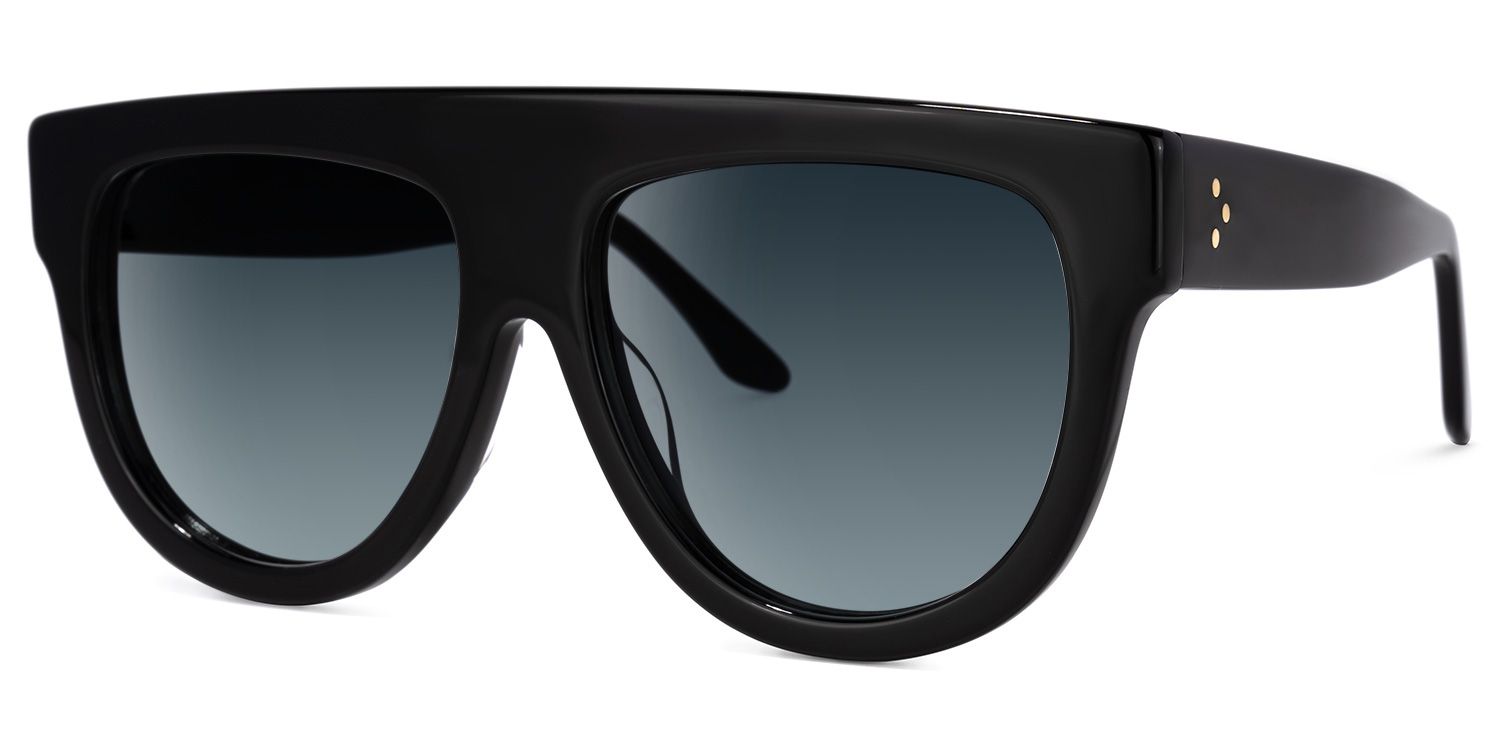 Jules Round Black Frame Sunglasses Online Sale | ZEELOOL1