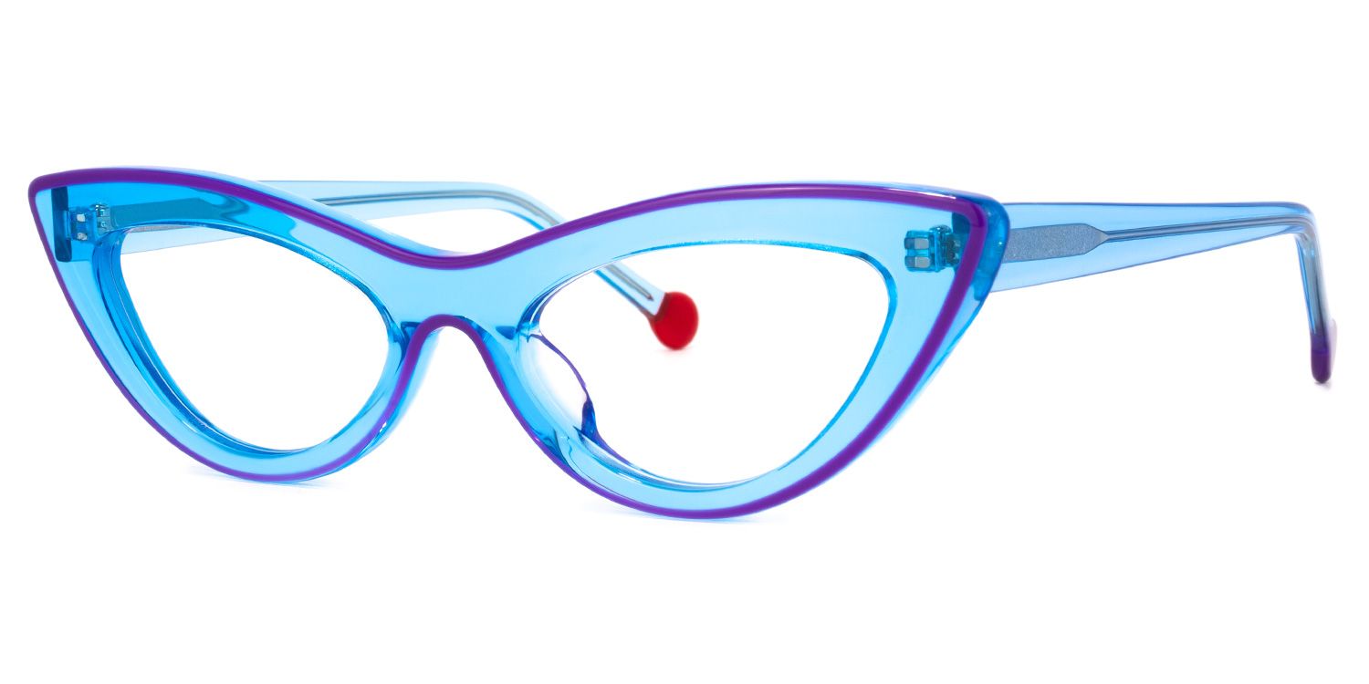 Yuki Cateye Blue Glasses | Zeelool Glasses1