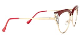 Hearn Cat Eye Red Glasses3
