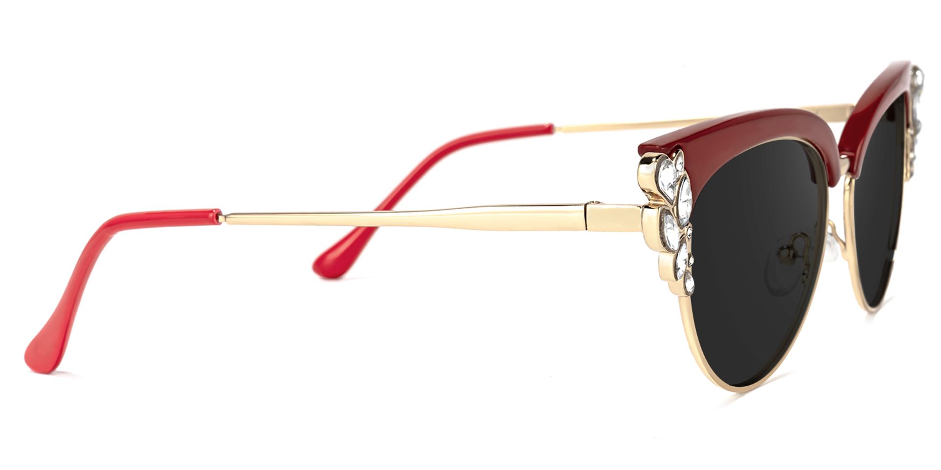 Hearn Cat Eye Red Sunglasses | Zeelool Glasses3