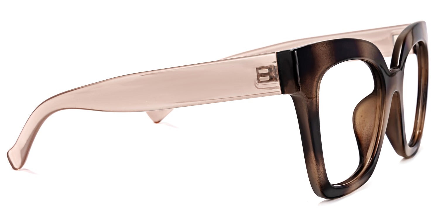 Malcolm Square Burnt Umber Frame Glasses | Zeelool6