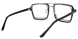 Nellie Aviator Black-Silver Glasses4