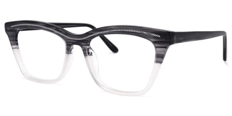 Quintus Cateye Gray Glasses | Zeelool Glasses1