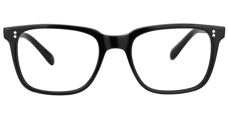 Lamont Rectangle Black Eyeglasses and Glasses Frames1