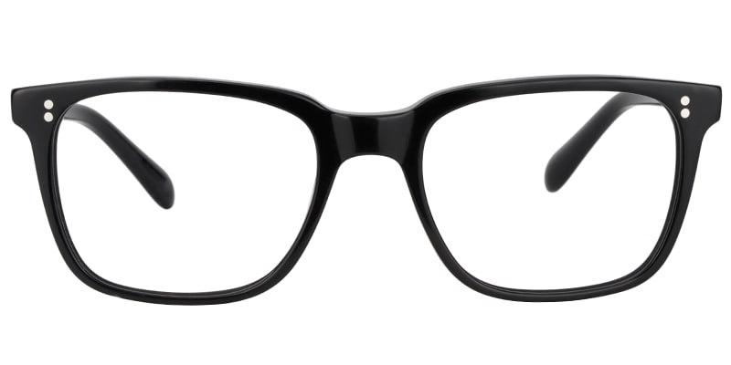 Lamont Rectangle Black Glasses1