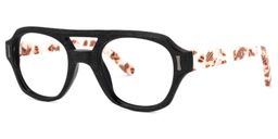 Cordero Round Black Glasses1