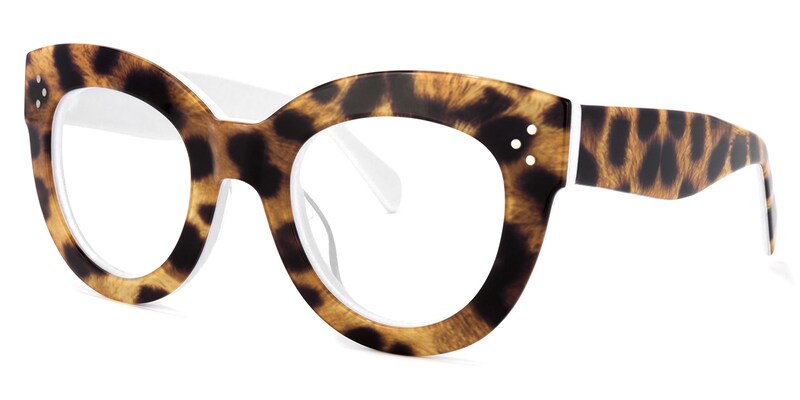 Torres Cateye Brown-Leopard Glasses | Zeelool Glasses1