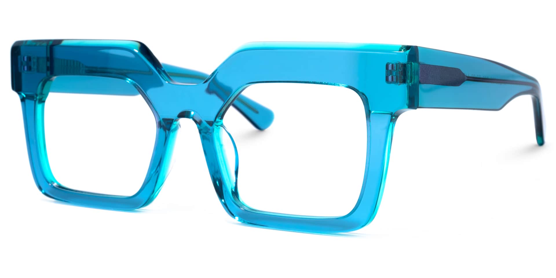 Rosado Rectangle Blue Glasses | Zeelool Glasses1