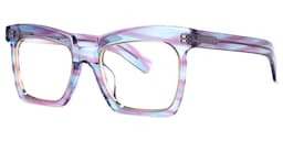 Corrales Square Purple-Blue Glasses1