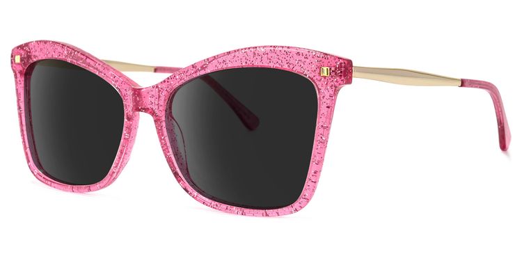 Isaebella Bright-Pink Butterfly Sunglasses