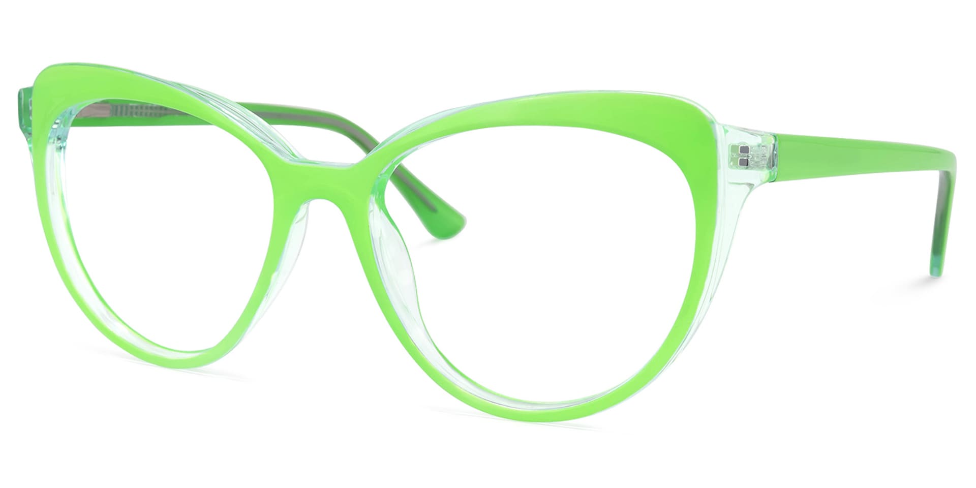 Torrence Cateye Green Glasses | Zeelool Glasses1