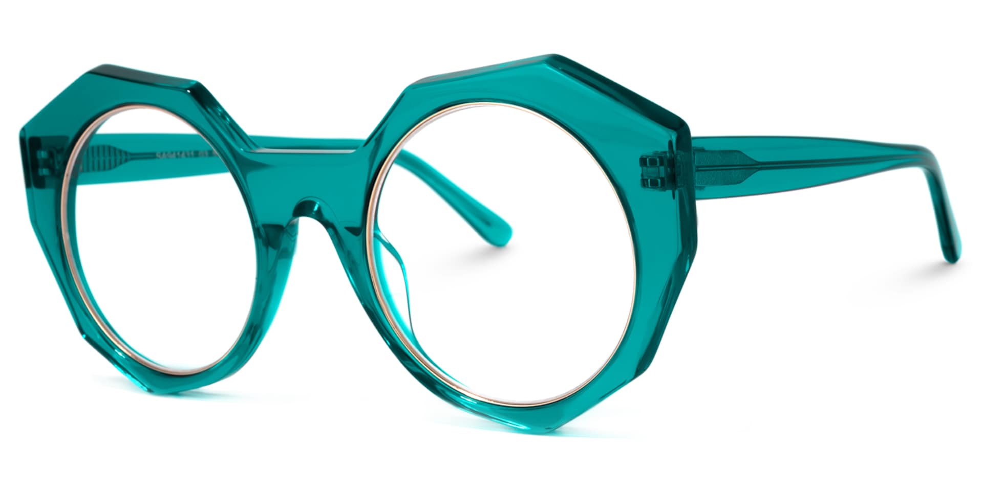 Bogar Geometric Green Glasses | Zeelool Glasses1