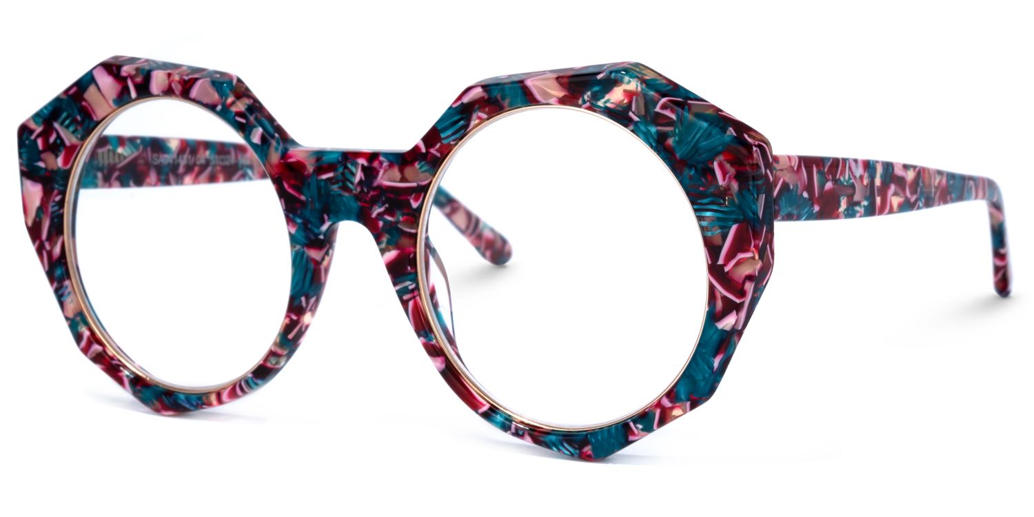 Bogar Geometric Floral Glasses | Zeelool Glasses1