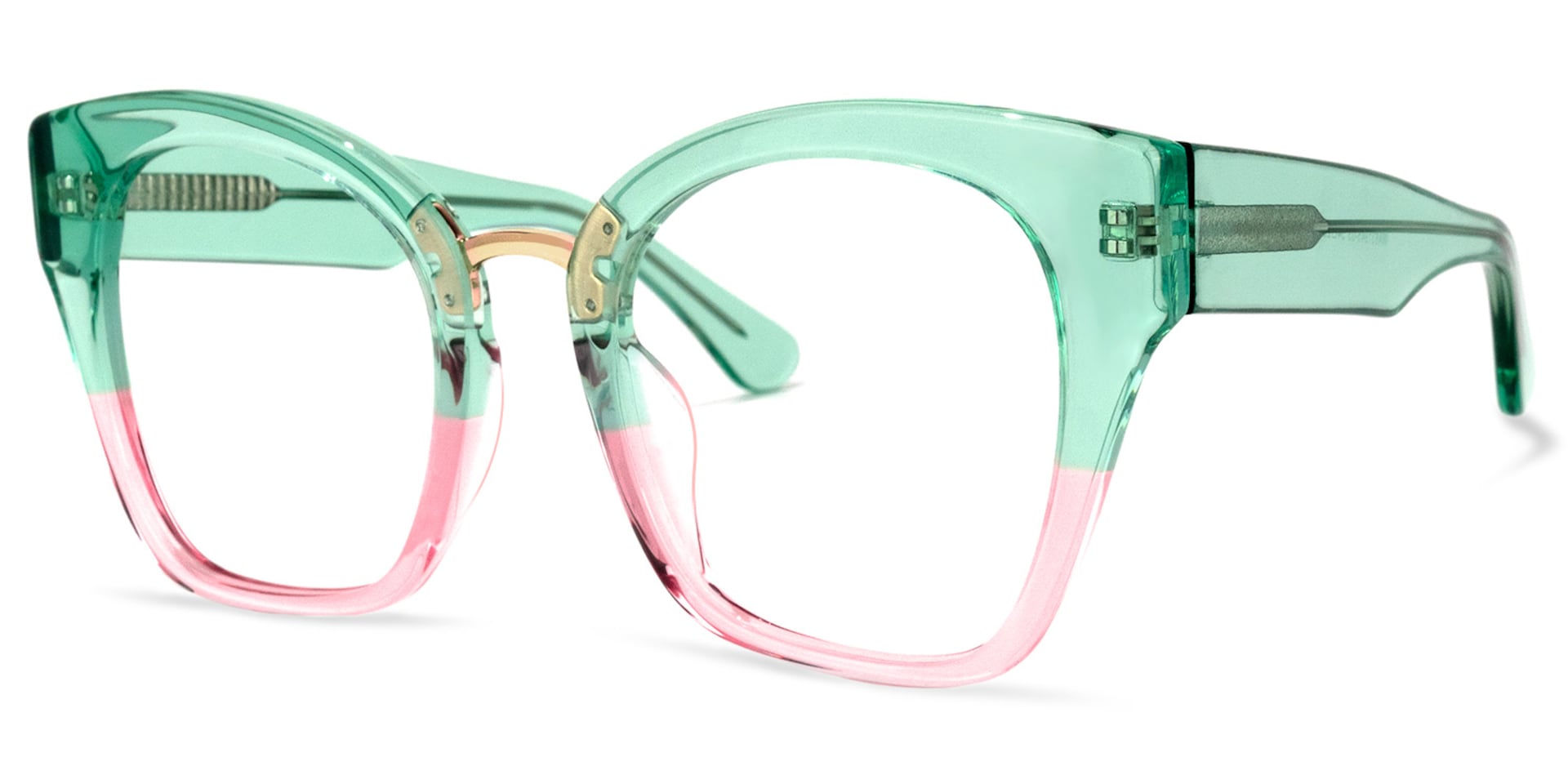 Denis Cat Eye Pink Glasses | Zeelool Glasses1