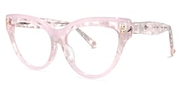 Cascata Cateye Pink Glasses1
