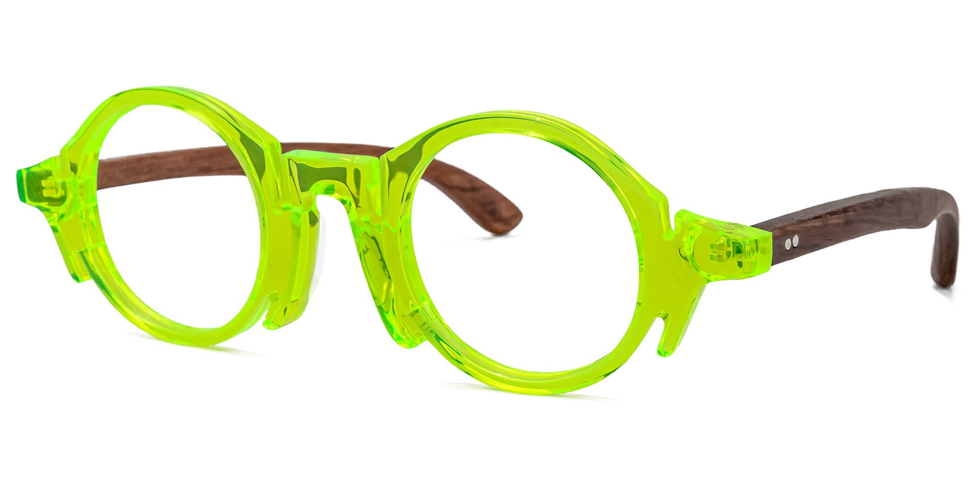 Charlie Round Green Glasses | Zeelool Glasses1