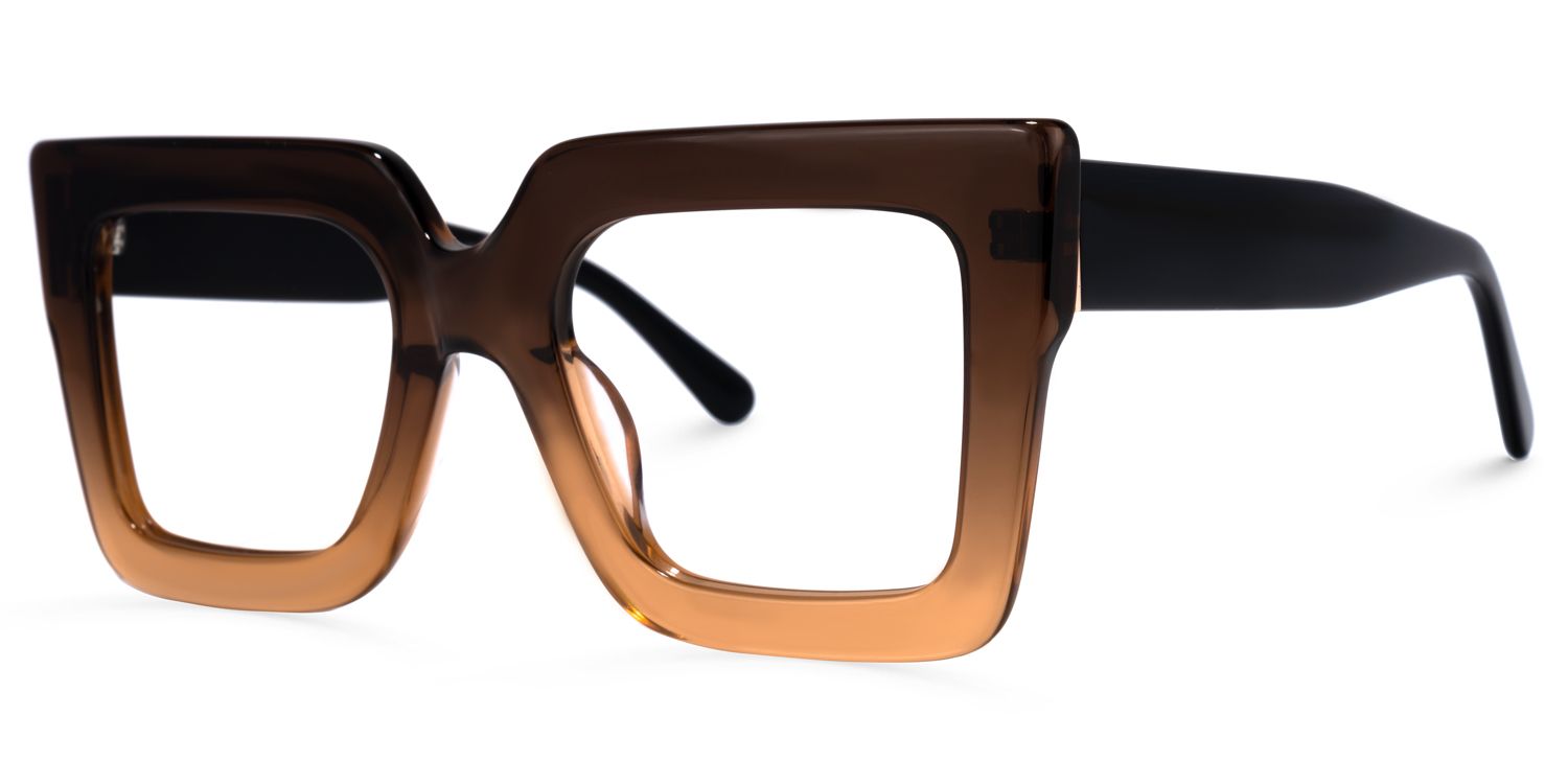 Brandon Square Tawny Glasses | Zeelool Glasses1