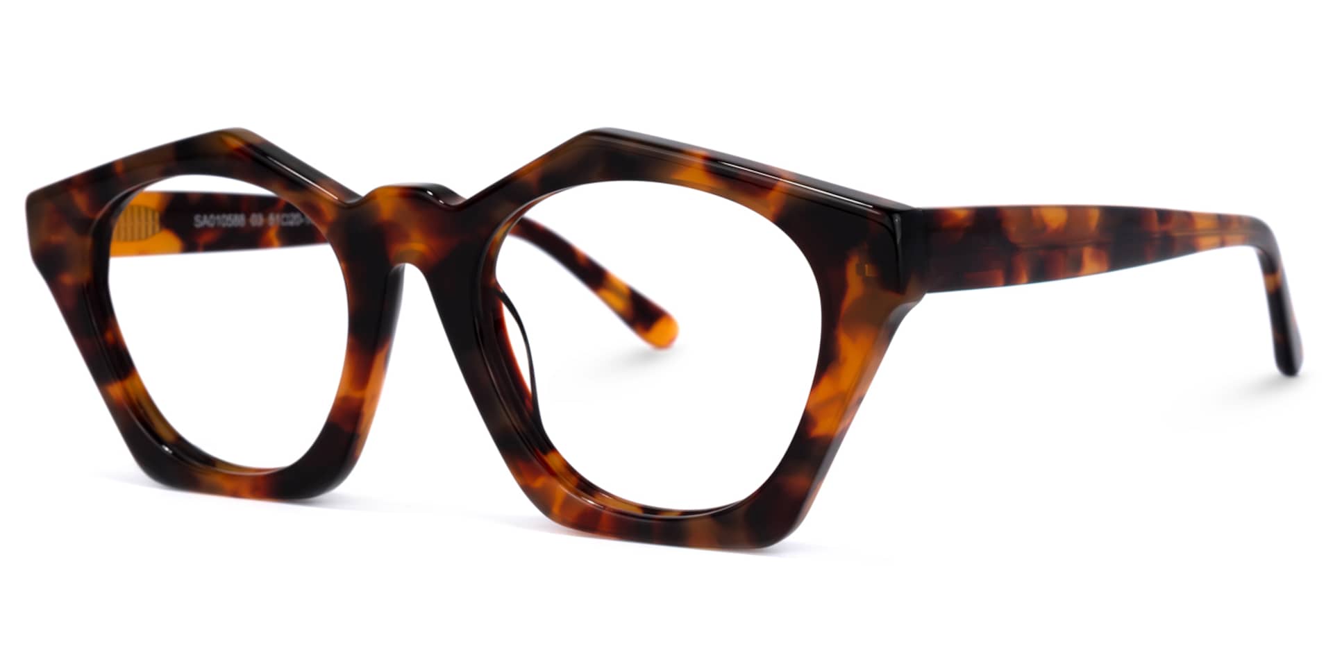 Flores Geometric Tortoise Glasses | Zeelool Glasses1