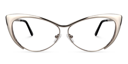 Ellen Cateye Silver Glasses0