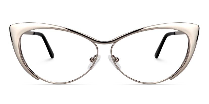Ellen Cateye Silver Glasses