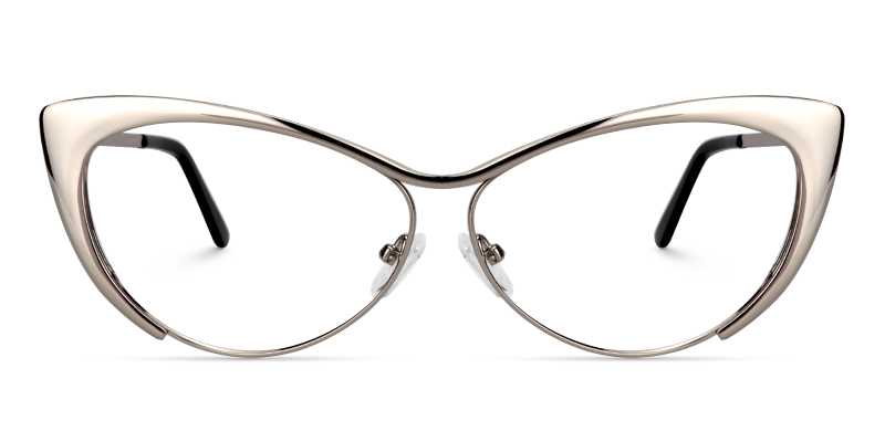Ellen Cateye Silver Glasses | Zeelool Glasses0
