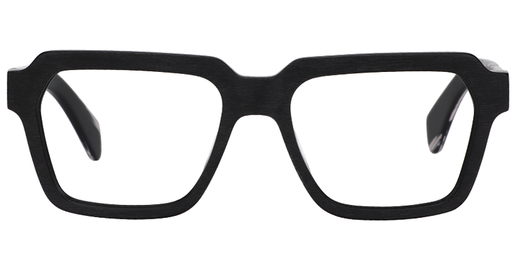 Richard Rectangle Black Glasses