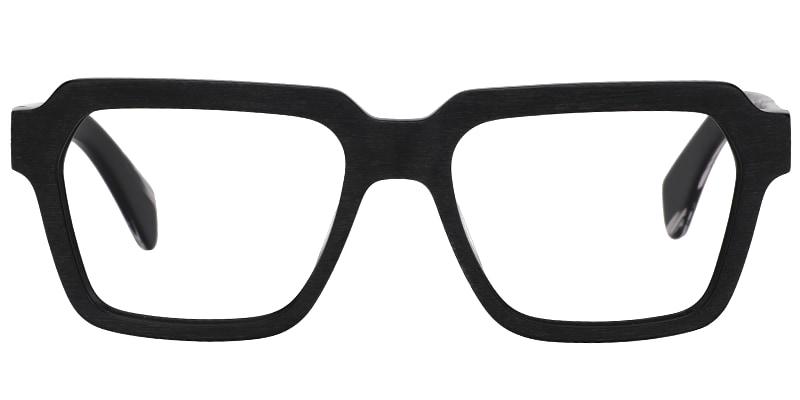 Richard Rectangle Black Glasses0