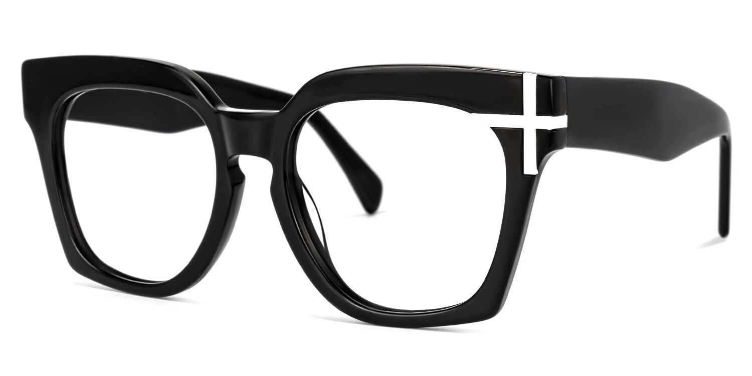 Max Square Black Glasses | Zeelool Glasses