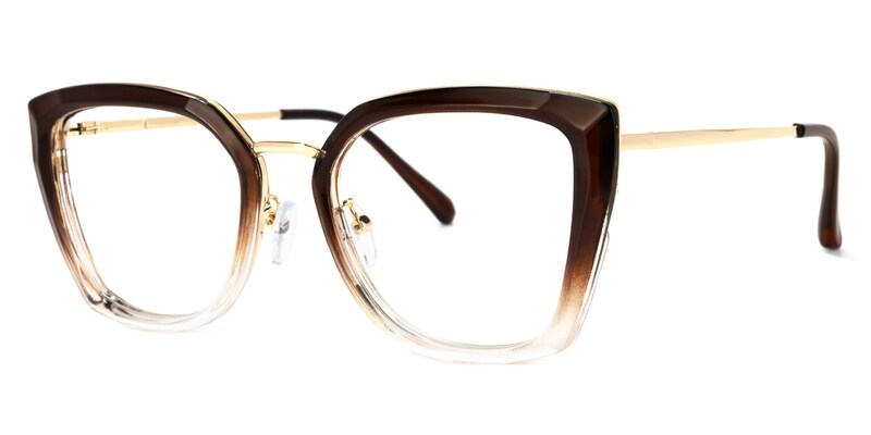 Matos Sqaure Brown Glasses | Zeelool Glasses1