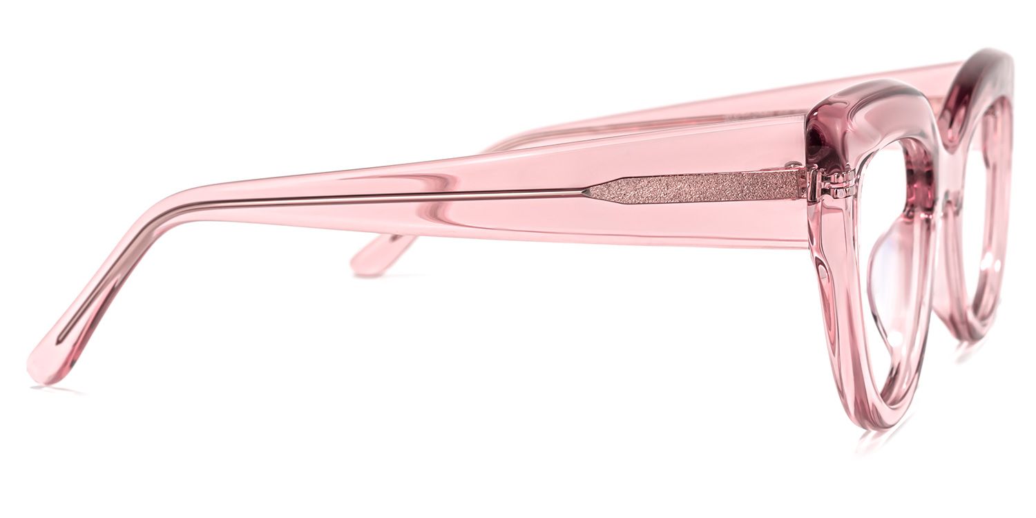 Caren Cateye Pink Glasses | Zeelool Glasses2