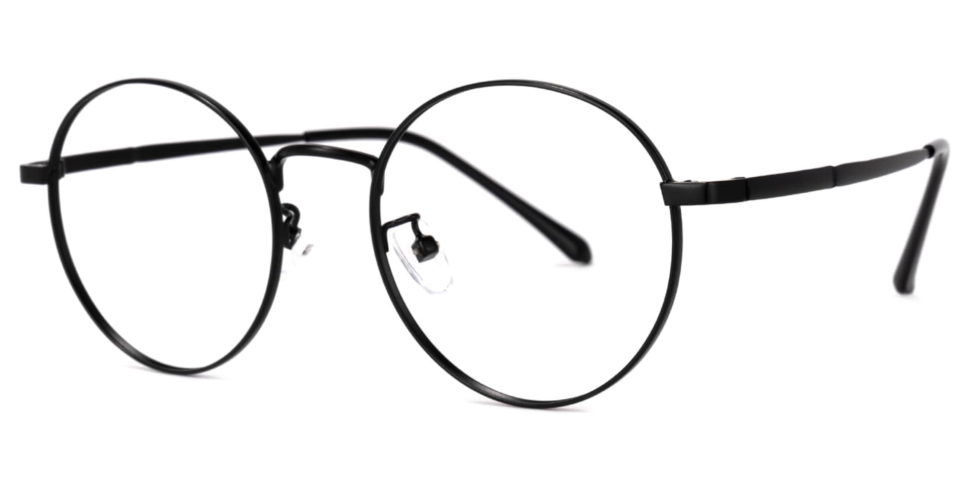 Garbsen Round Black Glasses | Zeelool Glasses1