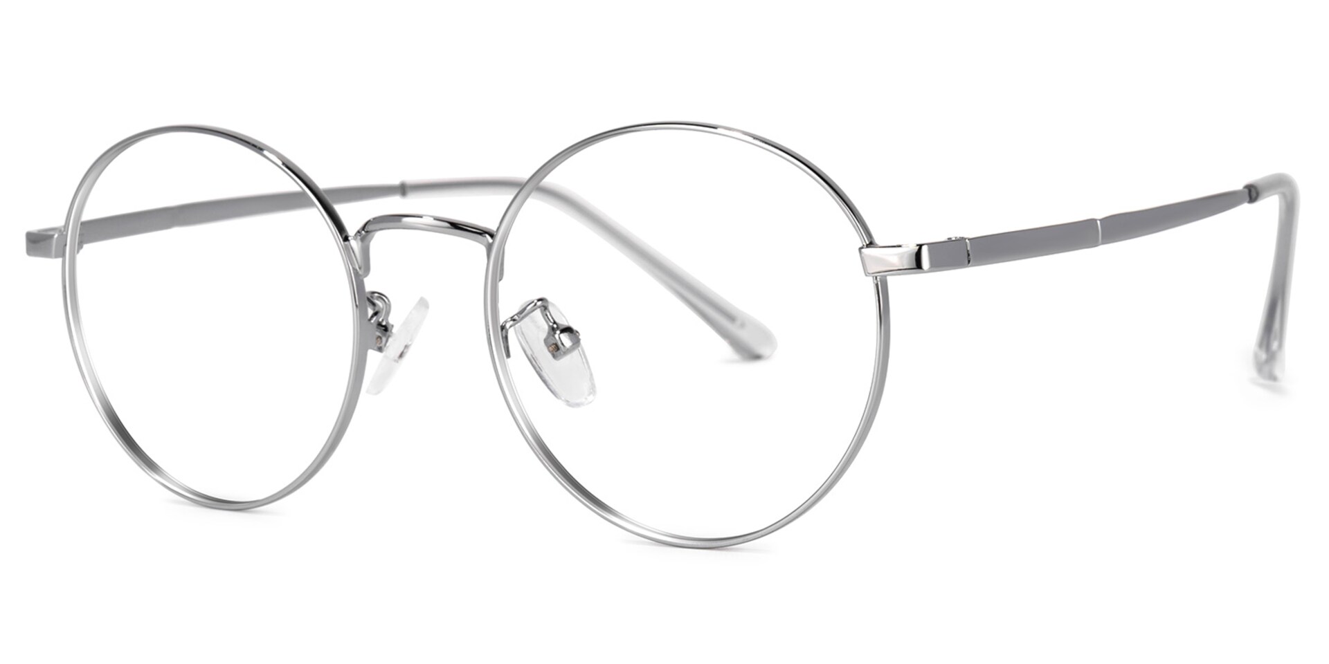 Garbsen Round Silver Glasses | Zeelool Glasses1