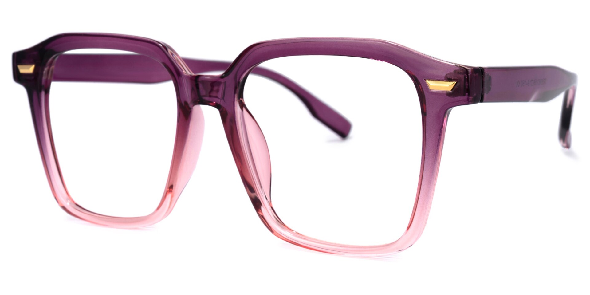 Rivera Square Purple Glasses | Zeelool Glasses1