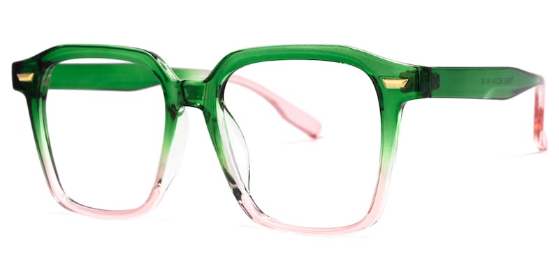 Rivera Square Green Glasses | Zeelool Glasses1