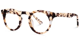 Abigail Round Light Tortoise Glasses3