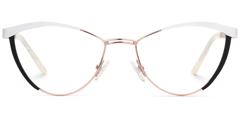 Sydney Cat Eye White Glasses