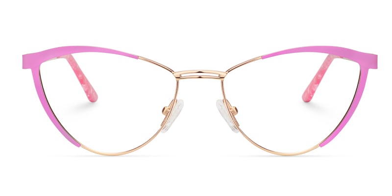 Sydney Cat Eye Pink Glasses | Zeelool Glasses0