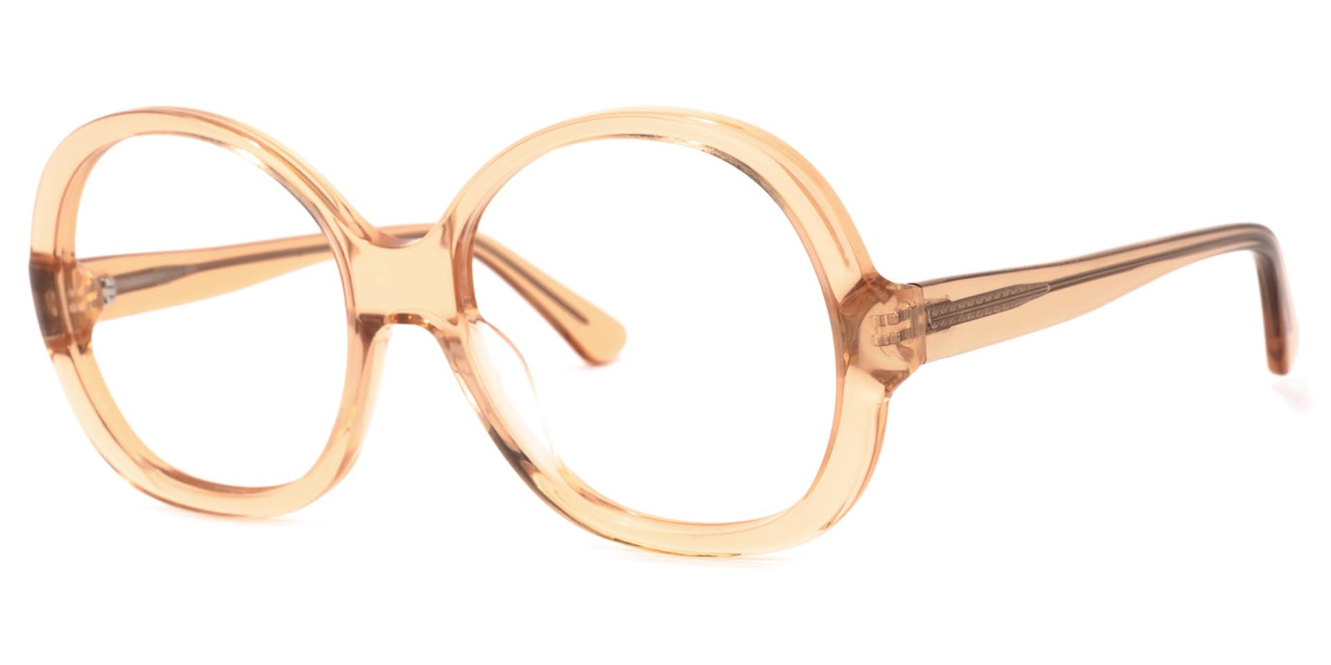 Bryan Round Orange Glasses | Zeelool Glasses1