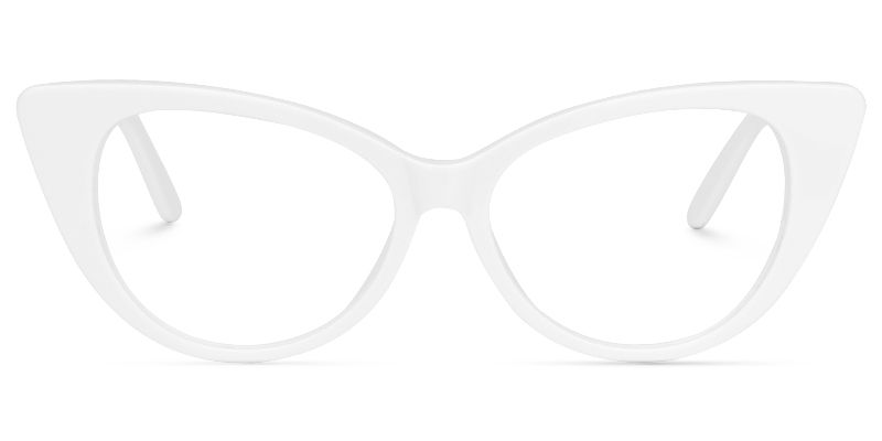 Cat Eye White Glasses | Zeelool Eyeglasses0