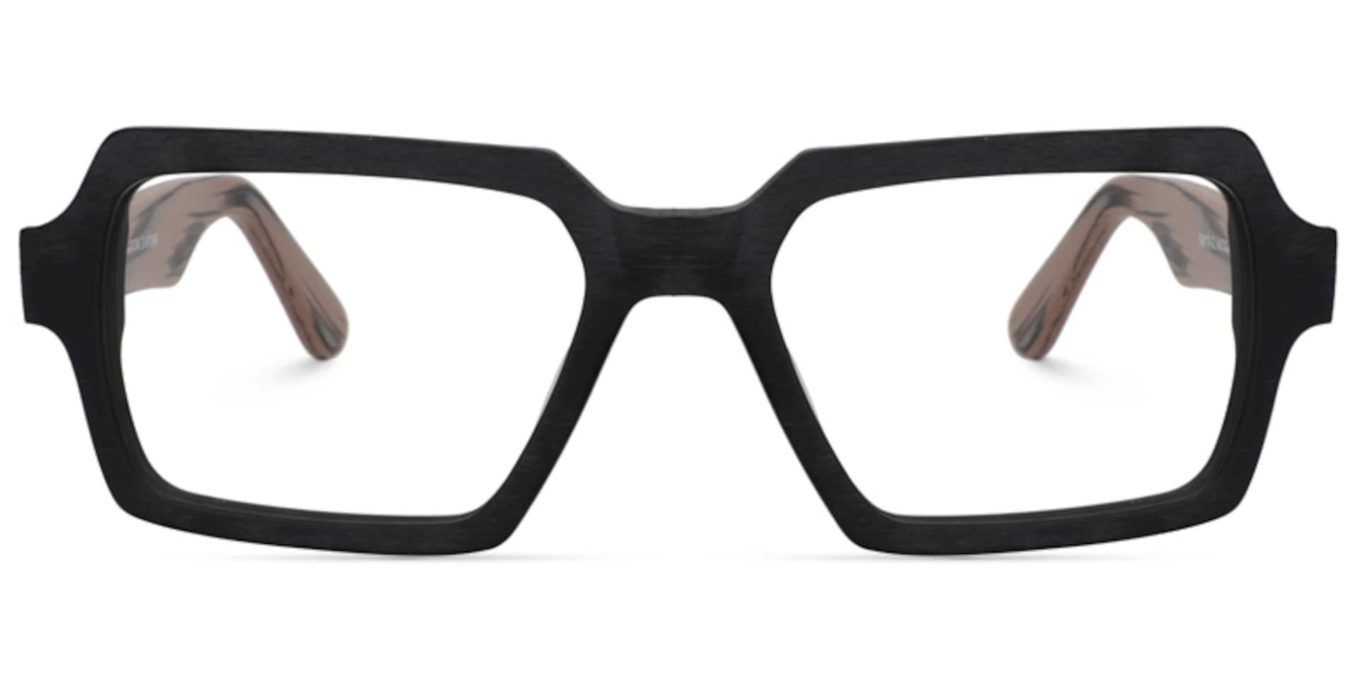 Arthur Geometric Black Glasses | Zeelool Glasses0