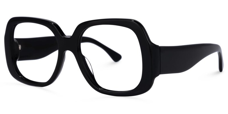 Erkrath Square Black Glasses | Zeelool Glasses1