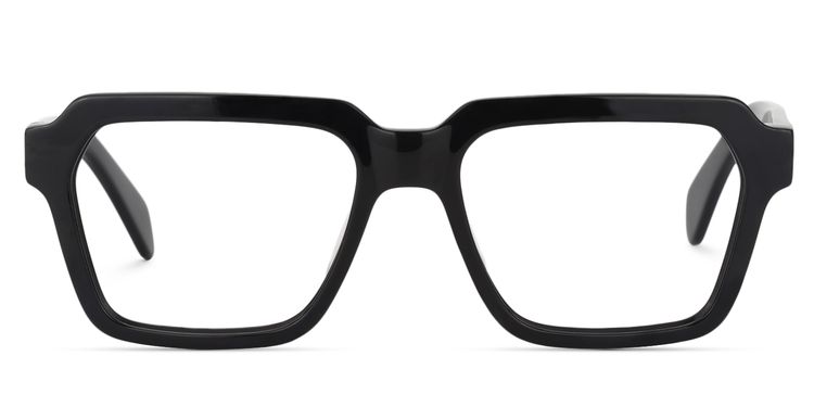 Cally Black Square Glasses